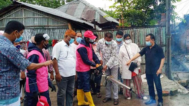 সৈয়দপুরে মশক নিধন কর্মসূচি উদ্বোধন