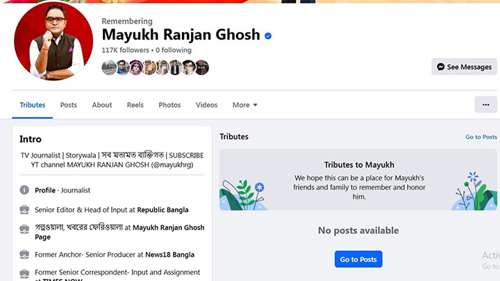 Newshunter24, Calcutta Journalist, Mayukh Ranjan Ghosh, Dead, Facebook,